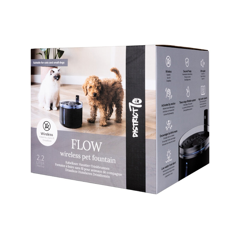 Drinkfontein voor kat in moderne keuken - FLOW District 70