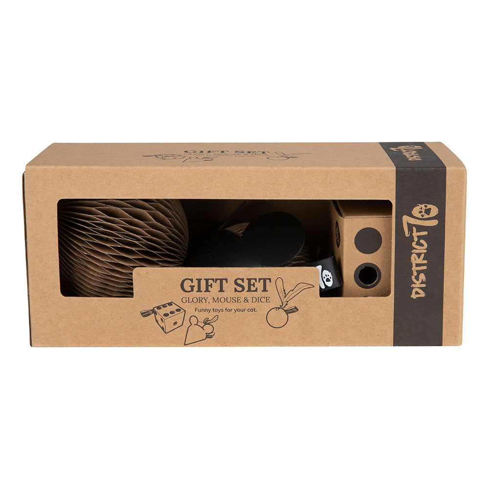 GIFT SET kattenspeelgoed set van 3 speeltjes - District 70