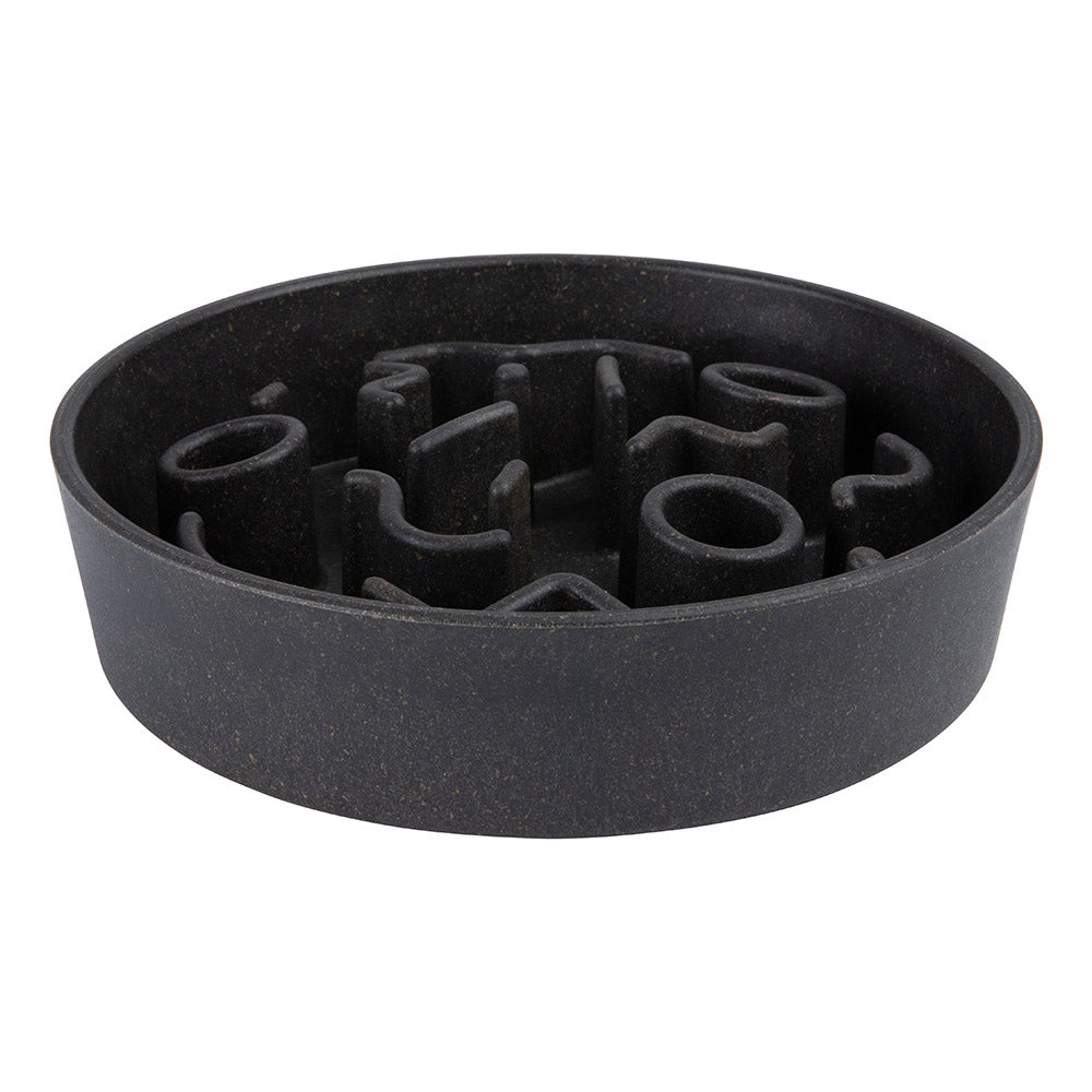Anti-schrok voerbak voor hond van bamboe - BAMBOO Slow Feeder District 70