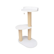 Design krabpaal voor grote kat in wit 110 cm - OASIS District 70
