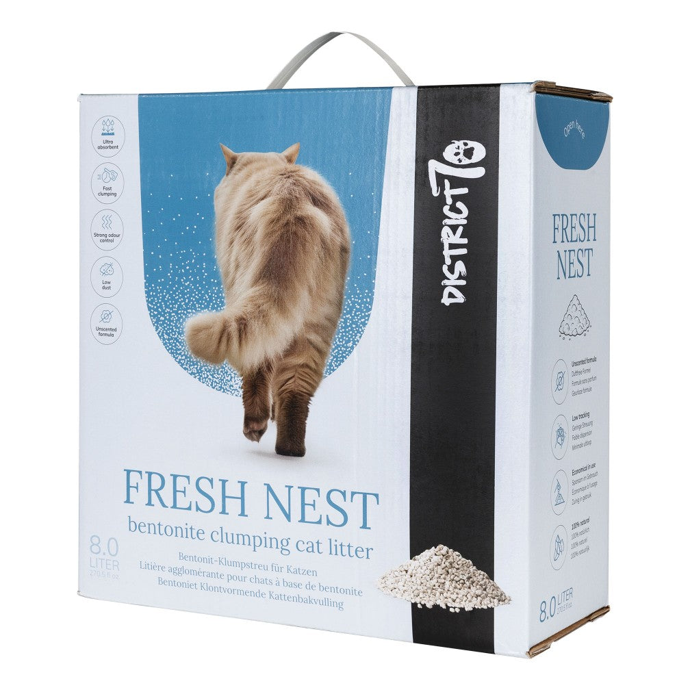 Natuurlijke kattenbakvulling verpakking 8 liter - FRESH NEST District 70