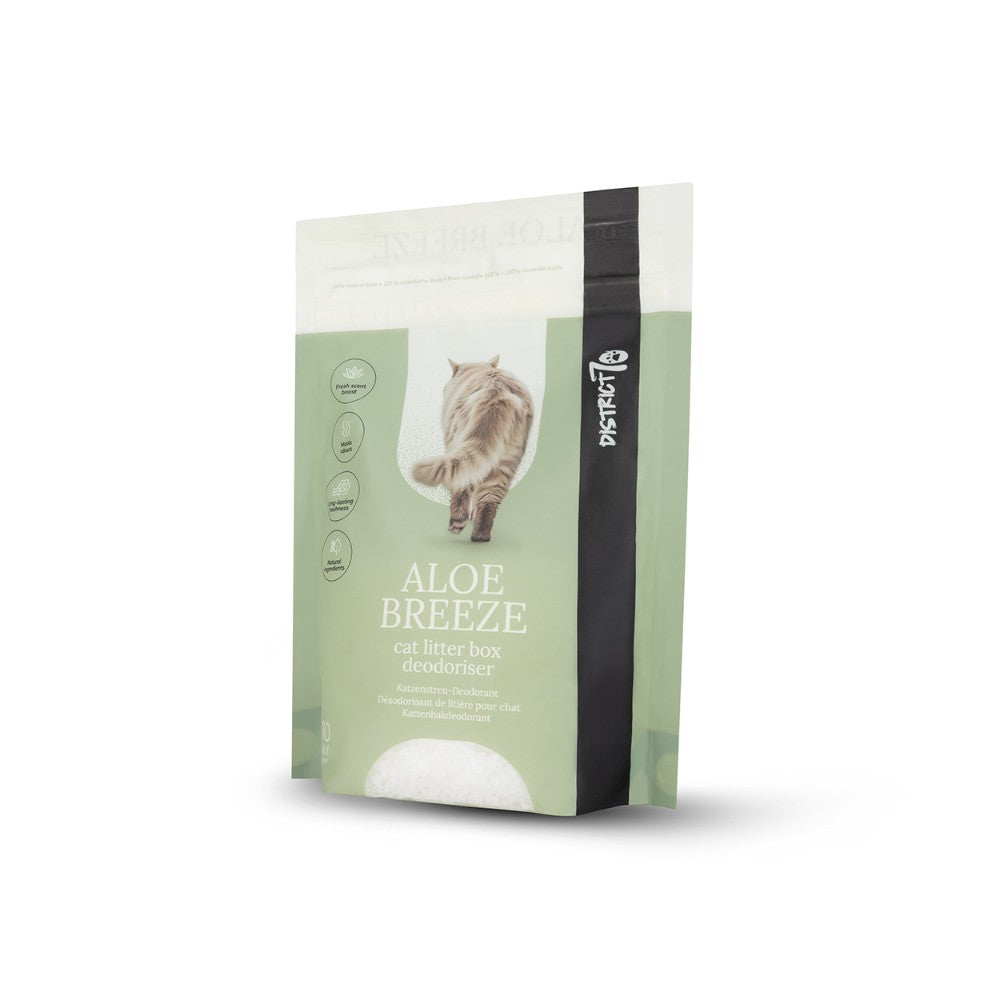 Geurneutraliserende deodoriser voor de kattenbak - ALOE BREEZE District 70