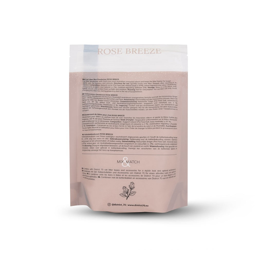 Zachte rozengeur deodoriser voor langdurige frisheid - ROSE BREEZE District 70