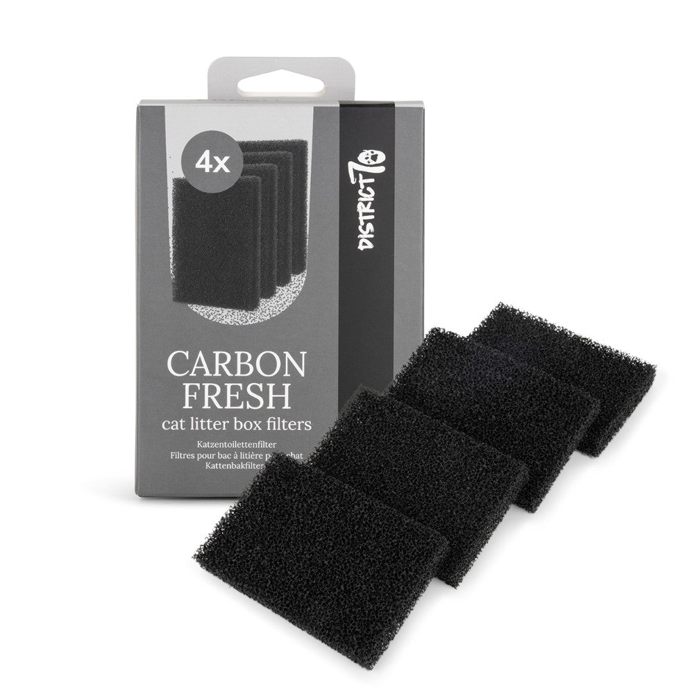 Koolstoffilter tegen kattenbakgeurtjes extra detail - CARBON FRESH District 70