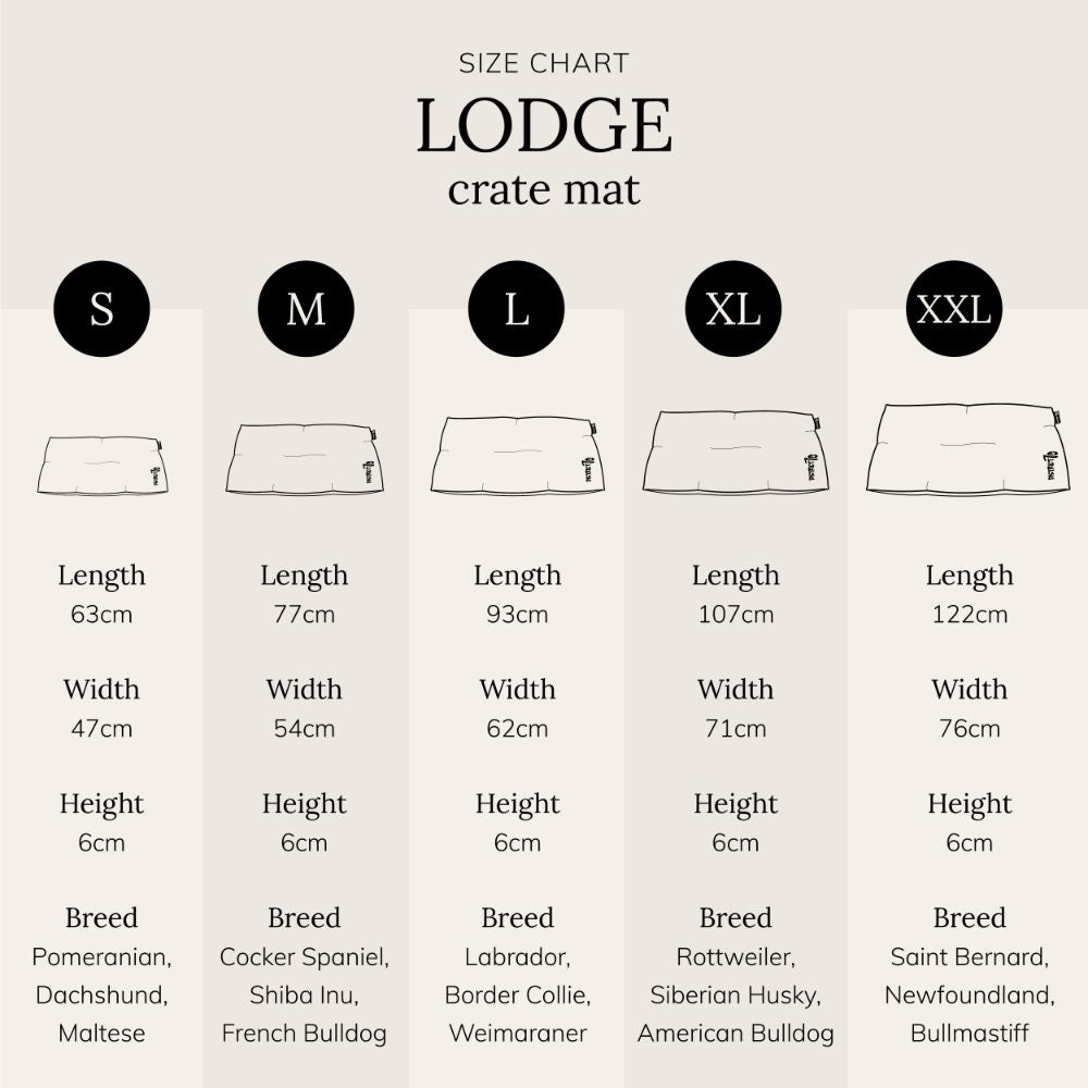 Maattabel met afmetingen van de benchmat - LODGE District 70