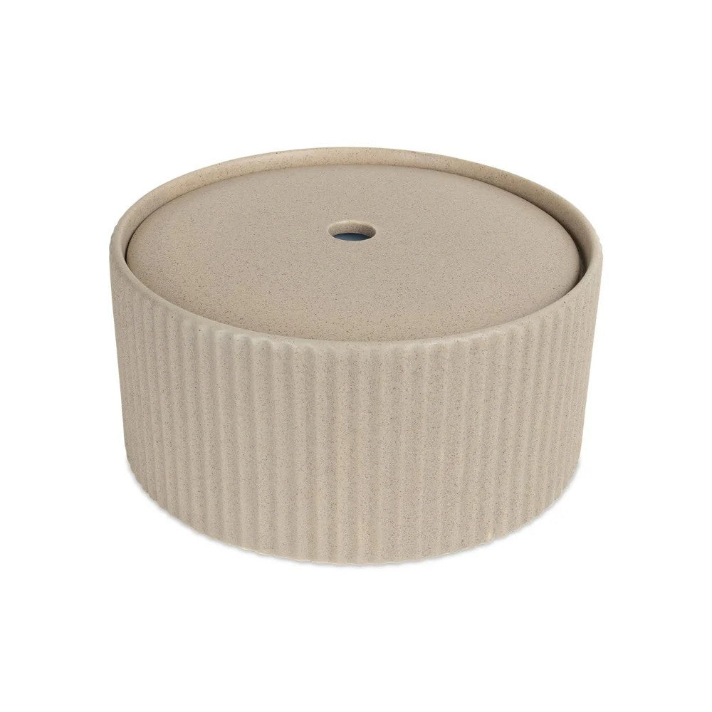 Drinkfontein voor kat in beige met verborgen filter - SENSE District 70