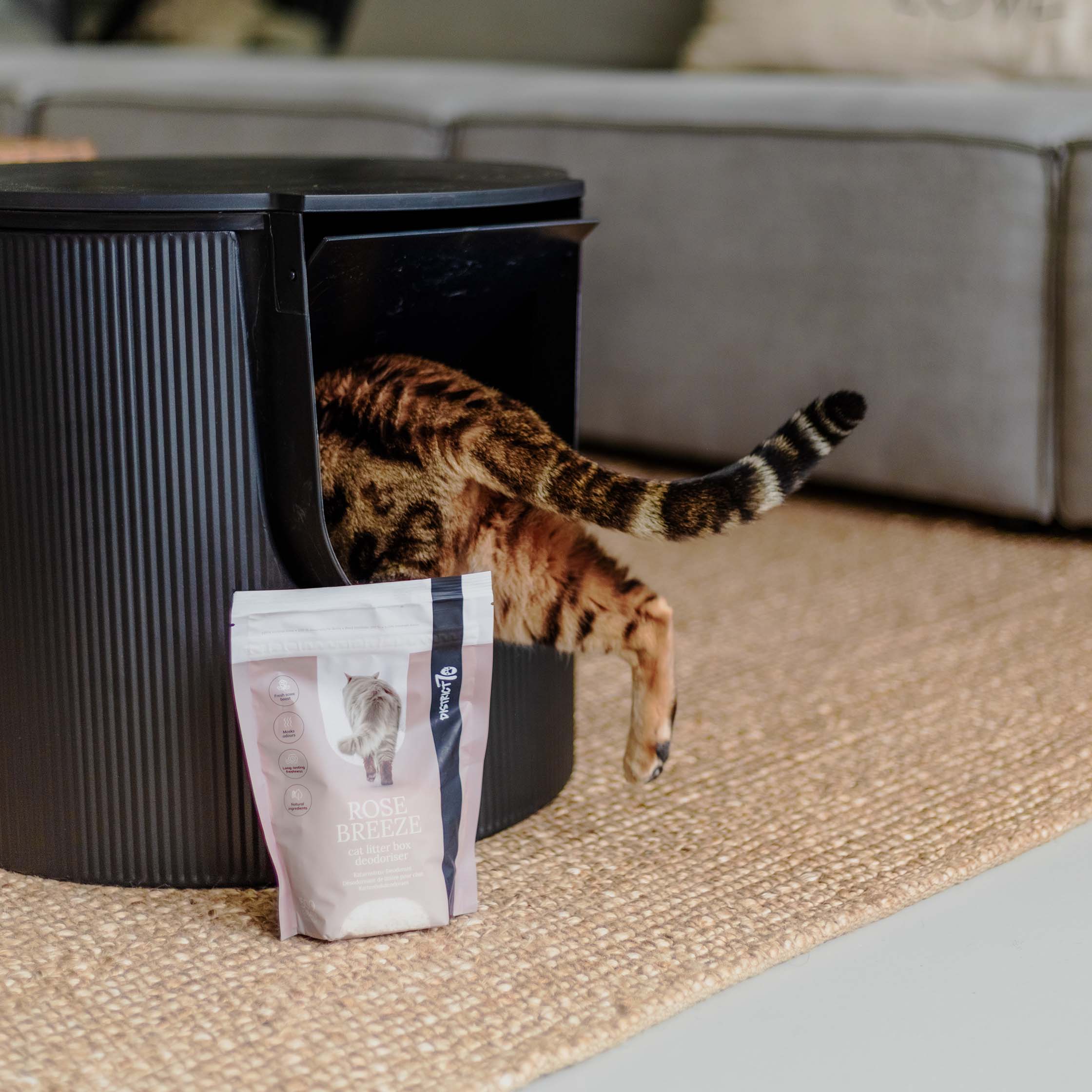 ROSE BREEZE - Kattenbakdeodorant - Natuurlijke geurneutralisatie