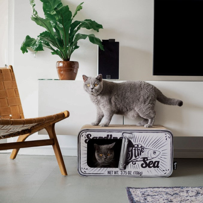 SARDINE kartonnen krabmeubel in wit lifestyle foto - District 70