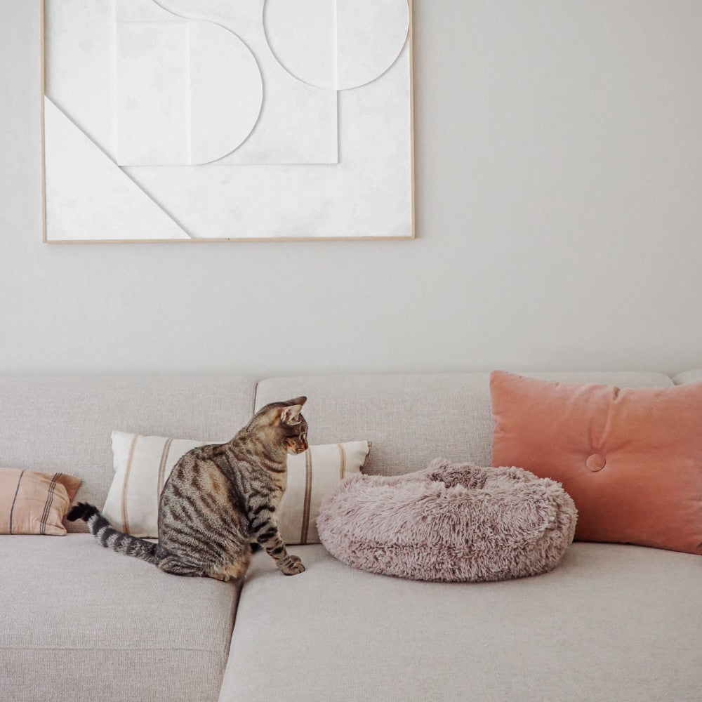 Donzige donut kattenmand met kat lifestyle - FUZZ District 70