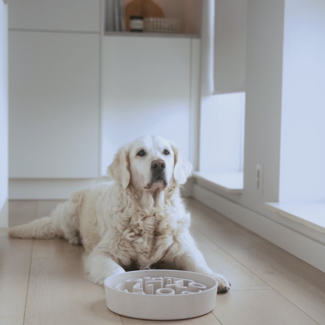 Video laden: BAMBOO Slow Feeder - Anti-schrok voerbak voor honden